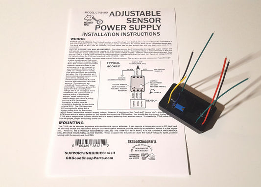 Widget Man CTAS -- Adjustable Sensor Power Supply with Built-In Pullup Resistor UPC 669439381212