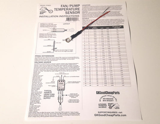 Widget Man FPMS2 - Ring-Mount RTD Temperature Sensor UPC 767571999217