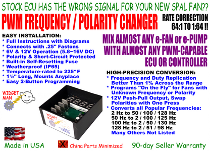 Widget Man PCA -- PWM Frequency and Polarity Corrector UPC 767571999231