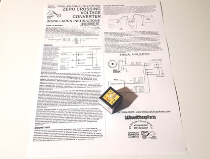 Widget Man PMC -- Dual-Channel Reluctance Sensor Simulator, True +/- AC Voltage Output UPC 743407120840