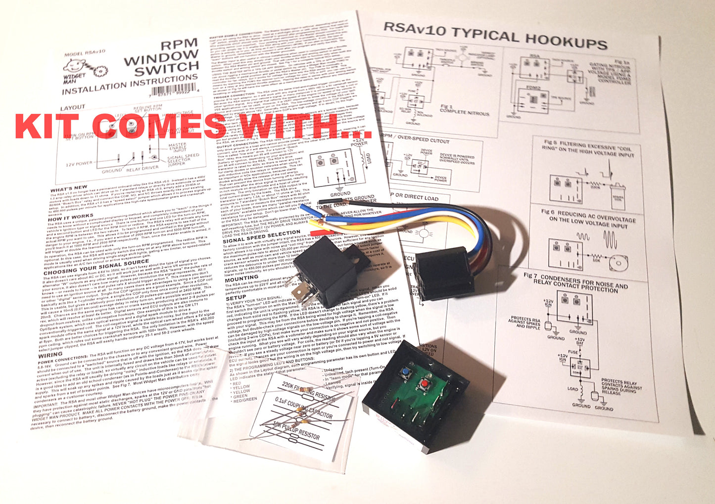 Widget Man RSA -- Self-Learning RPM Window Switch UPC 767571999224