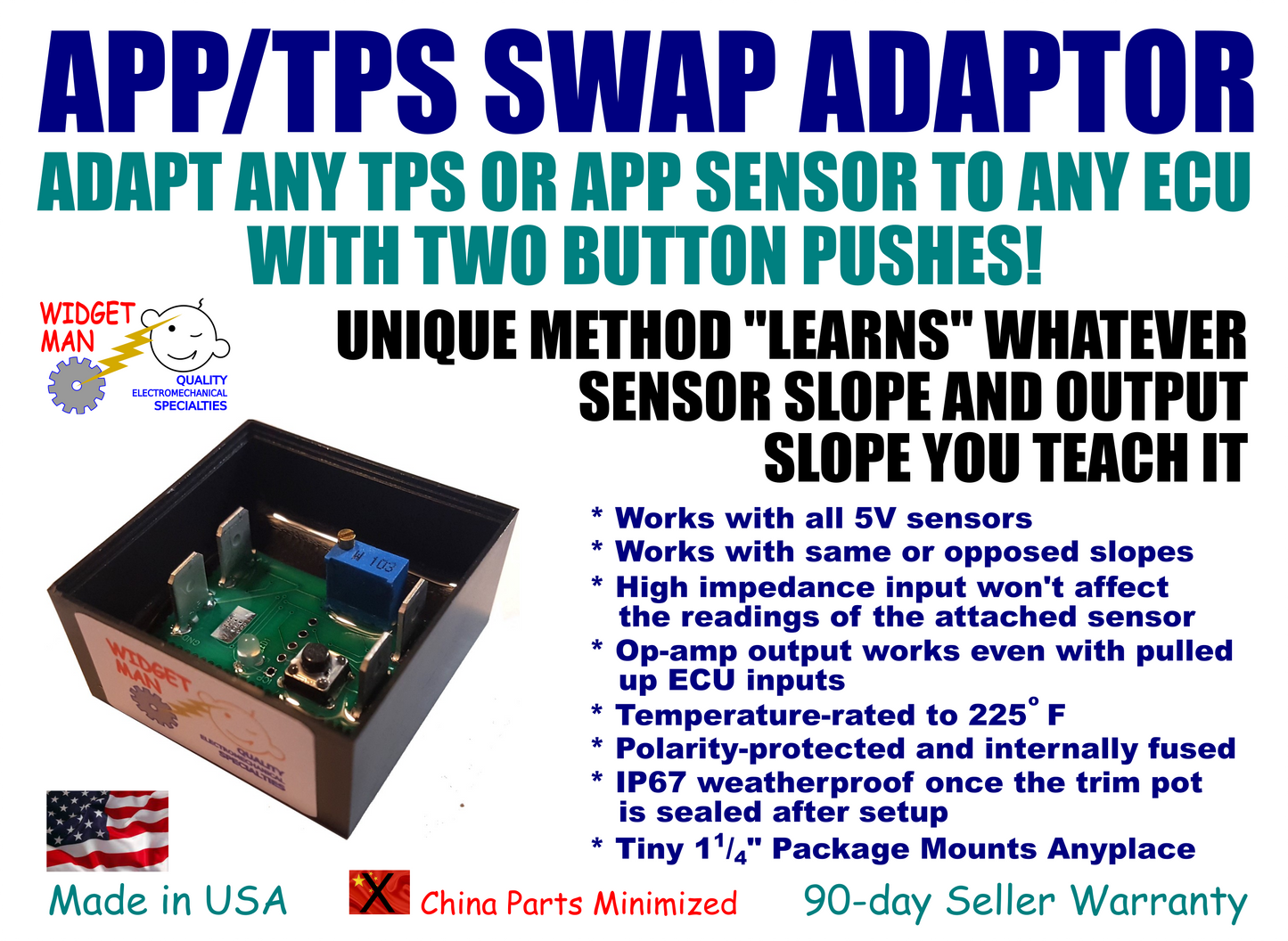 Widget Man VCM -- Voltage Matcher for APP/APS/TPS, UPC 743407120826